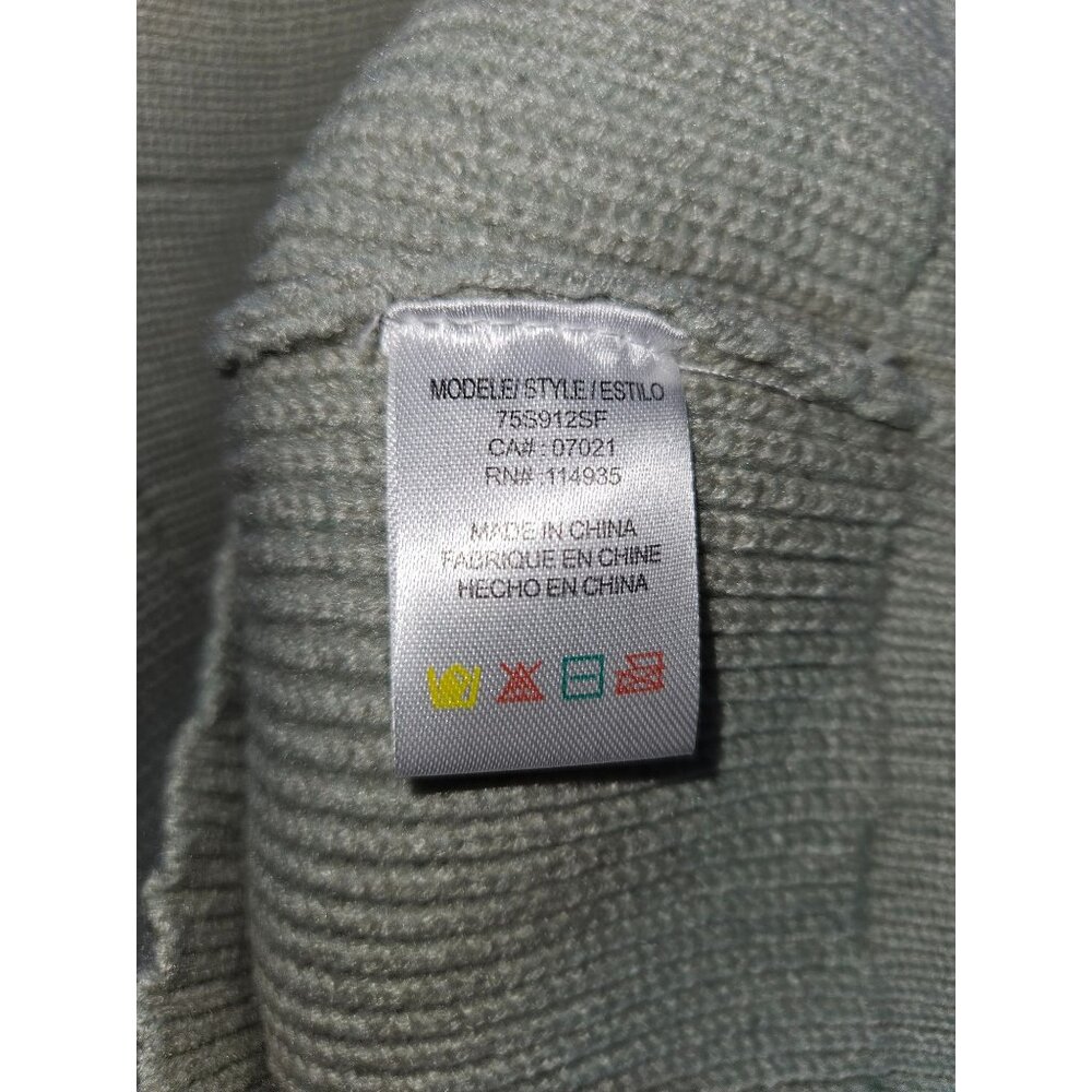 Rd Style Stitch Fix Relaxed V Neck Knit Pullover Sweater Green Women L - Picture 7 of 8